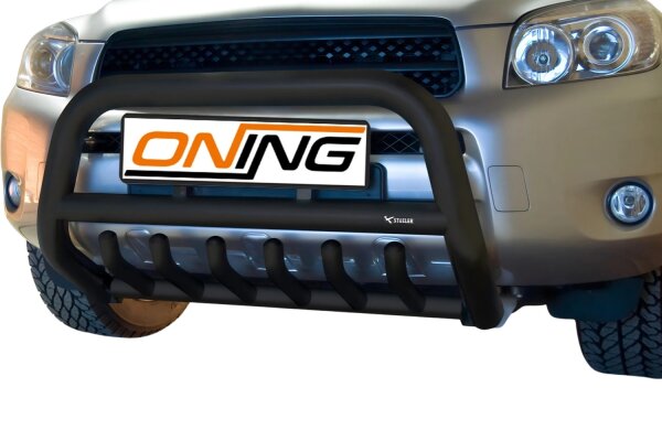 Frontbügel mit Unterbodenschutz für Toyota RAV 4 III 2007-2016 SCHWARZ 70mm Gutachten