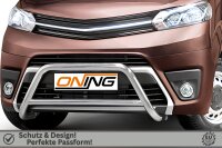 Frontbügel mit Querstreben für Toyota Proace 2016-2024 60mm Edelstahl Gutachten