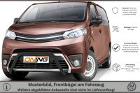 Frontbügel für Toyota Proace 2016-2024 SCHWARZ 60mm Frontschutzbügel Gutachten