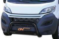 Frontbügel Edelstahl schwarz für Citroen Jumper 2014-2024 63mm mit Gutachten