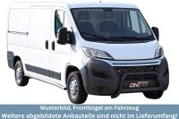 Frontbügel Edelstahl schwarz für Citroen Jumper 2014-2024 63mm mit Gutachten