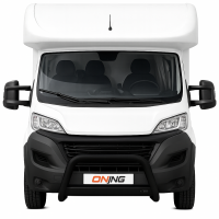 Frontbügel Edelstahl schwarz für Citroen Jumper 2014 - 63mm mit Gutachten