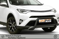 Frontbügel mit Querstreben für Toyota RAV 4 IV 2015-2018 SCHWARZ 70mm Edelstahl Gutachten