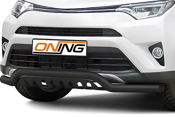 Frontbügel mit Unterfahrschutz für Toyota RAV 4 IV 2015-2018 SCHWARZ 70mm breit Gutachten