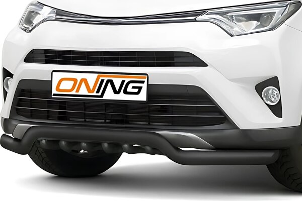 Frontbügel mit Unterbodenschutz für Toyota RAV 4 IV 2015-2018 SCHWARZ 70mm breit Gutachten