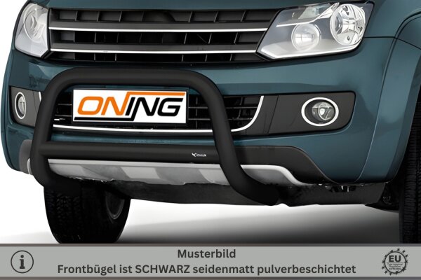 Frontbügel mit Querstreben für VW Amarok 2H 2010- SCHWARZ 70mm Frontschutzbügel Gutachten