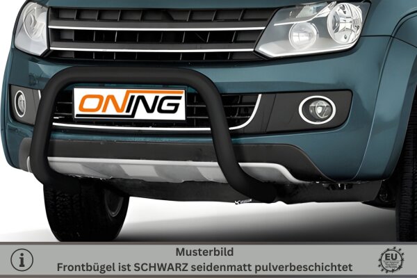 Frontbügel für VW Amarok 2H 2010- SCHWARZ 70mm Frontschutzbügel Gutachten
