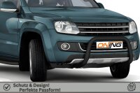 Frontbügel für VW Amarok 2H 2010- SCHWARZ 70mm Frontschutzbügel Gutachten