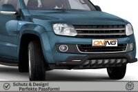 Frontbügel mit Unterbodenschutz für VW Amarok 2H 2010- SCHWARZ 70mm breit Gutachten