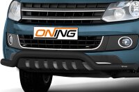 Frontbügel mit Unterfahrschutz für VW Amarok 2H 2010- SCHWARZ 70mm breit Gutachten