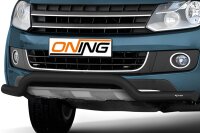 Frontbügel für VW Amarok 2H 2010- SCHWARZ 70mm breit Frontschutzbügel Gutachten