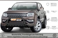 Frontbügel mit Unterfahrschutz für VW Amarok 2H 2016- SCHWARZ 70mm Edelstahl Gutachten