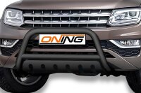 Frontbügel mit Unterfahrschutz für VW Amarok 2H 2016- SCHWARZ 70mm Edelstahl Gutachten