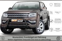 Frontbügel für VW Amarok 2H 2016- SCHWARZ 70mm Frontschutzbügel Gutachten