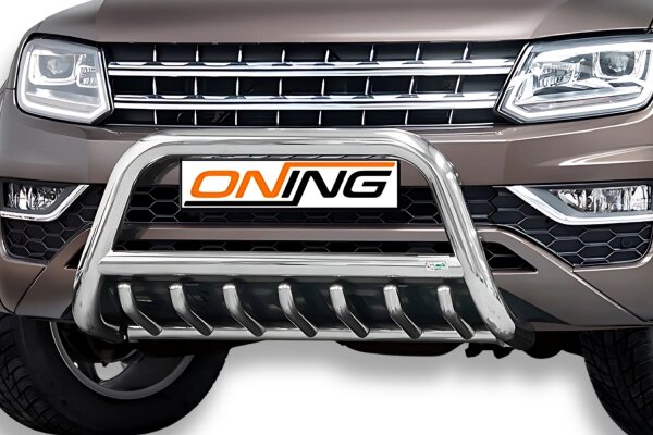 Frontbügel mit Unterbodenschutz für VW Amarok 2H 2016- 70mm Frontschutzbügel Gutachten