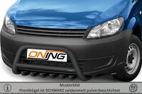 Frontbügel mit Unterbodenschutz für VW Caddy 2K SA 2010-2020 SCHWARZ 70mm