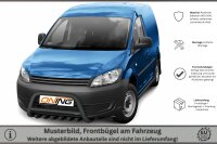 Frontbügel mit Unterbodenschutz für VW Caddy 2K SA 2010-2020 SCHWARZ 70mm