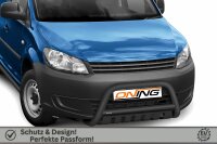 Frontbügel mit Unterfahrschutz für VW Caddy III Kombi 2011-2015 SCHWARZ 70mm Gutachten