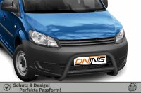 Frontbügel mit Querstreben für VW Caddy III Kombi 2011-2015 SCHWARZ 70mm Gutachten