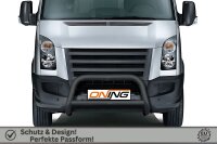 Frontbügel mit Querstreben für VW Crafter 2E 2006-2017 SCHWARZ 70mm Gutachten