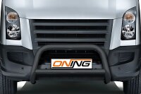 Frontbügel mit Querstreben für VW Crafter 2E 2006-2017 SCHWARZ 70mm Gutachten