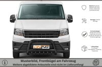 Frontbügel mit Unterbodenschutz für VW Crafter SY SZ 2016- SCHWARZ 70mm Gutachten