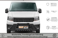 Frontbügel mit Unterfahrschutz für VW Crafter SY SZ 2016- SCHWARZ 70mm Gutachten Edelstahl
