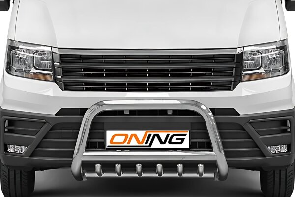 Frontbügel mit Unterbodenschutz für VW Crafter SY SZ 2016- 70mm Edelstahl Gutachten