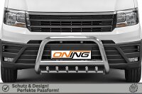 Frontbügel mit Unterbodenschutz für VW Crafter SY SZ 2016- 70mm Edelstahl Gutachten