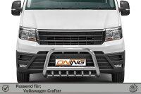 Frontbügel mit Unterbodenschutz für VW Crafter SY SZ 2016- 70mm Edelstahl Gutachten