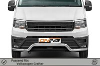 Frontbügel für VW Crafter 2016- 70mm breit Frontschutzbügel Gutachten Edelstahl