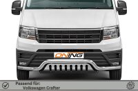 Frontbügel mit Unterfahrschutz für VW Crafter 2016- 70mm breit Gutachten
