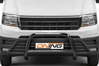 Frontbügel mit Querstreben für VW Crafter SY SZ 2016- SCHWARZ 70mm Gutachten Edelstahl