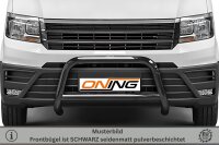 Frontbügel mit Querstreben für VW Crafter SY SZ 2016- SCHWARZ 70mm Gutachten Edelstahl