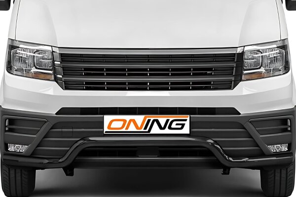 Frontbügel für VW Crafter 2016- SCHWARZ 70mm breit Frontschutzbügel Gutachten