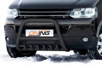 Frontbügel mit Unterbodenschutz für VW T5 2003-2015 SCHWARZ 70mm Gutachten