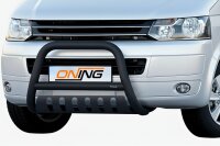 Frontbügel mit Unterfahrschutz für VW T5 2003-2015 SCHWARZ 70mm Gutachten