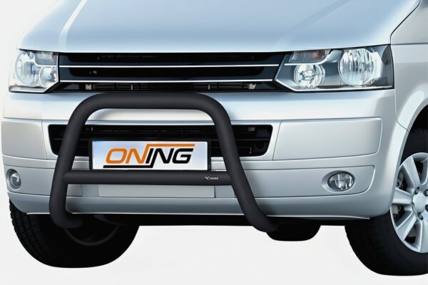 Frontbügel mit Querstreben für VW T5 2003-2015 SCHWARZ 70mm Gutachten