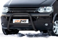 Frontbügel mit Querstreben für VW T5 2003-2015 SCHWARZ 70mm Gutachten