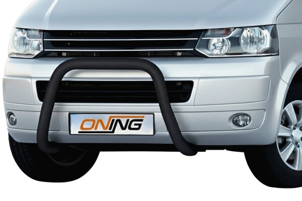 Frontbügel für VW T5 2003-2015 SCHWARZ 70mm Frontschutzbügel Gutachten
