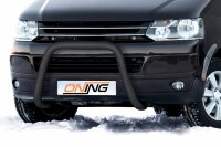 Frontbügel für VW T5 2003-2015 SCHWARZ 70mm Frontschutzbügel Gutachten