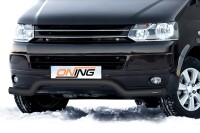 Frontbügel für VW T5 2003-2015 SCHWARZ 70mm breit Edelstahl Gutachten