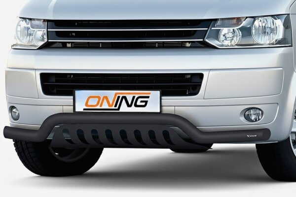 Frontbügel Unterfahrschutz für VW T5 2003-2015 SCHWARZ 70mm breit Gutachten