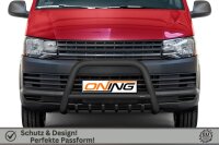 Frontbügel Unterbodenschutz für VW T6 2015-2019 SCHWARZ 70mm Gutachten