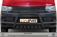 Frontbügel mit Unterfahrschutz für VW T6 2015-2019 SCHWARZ 70mm Gutachten