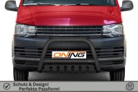 Frontbügel mit Unterfahrschutz für VW T6 2015-2019 SCHWARZ 70mm Gutachten