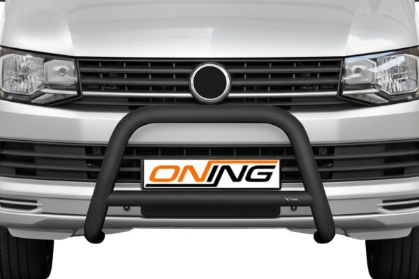 Frontbügel mit Querstreben für VW T6 2015-2019 SCHWARZ 70mm Gutachten