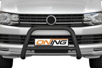Frontbügel mit Querstreben für VW T6 2015-2019 SCHWARZ 70mm Gutachten