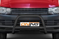 Frontbügel mit Querstreben für VW T6 2015-2019 SCHWARZ 70mm Gutachten