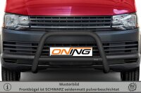 Frontbügel mit Querstreben für VW T6 2015-2019 SCHWARZ 70mm Gutachten